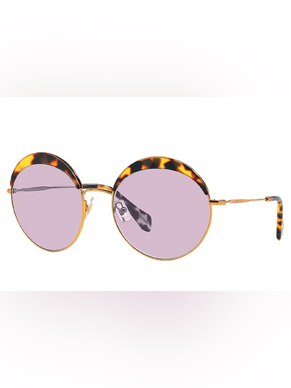 Miu Miu Brown Gradient Tortoise sunglasses